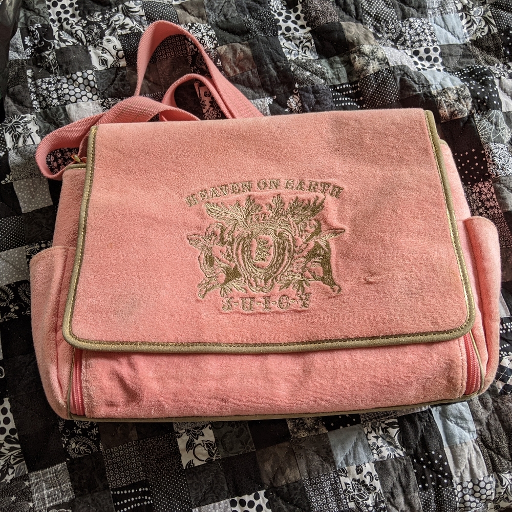 Juicy couture diaper bag pink